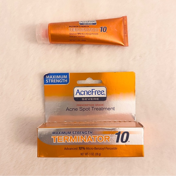 AcneFree Terminator 10 Acne Spot Treatment with Benzoyl Peroxide, 1 OZ - Picture 2 of 2